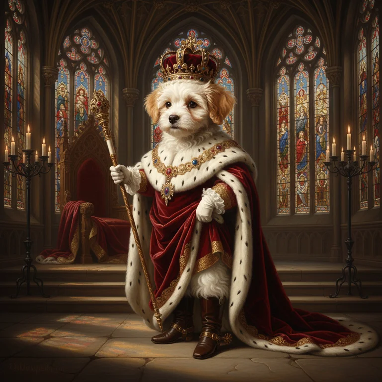 왕 의상 반려동물 — AI 반려동물 캐릭터 사진