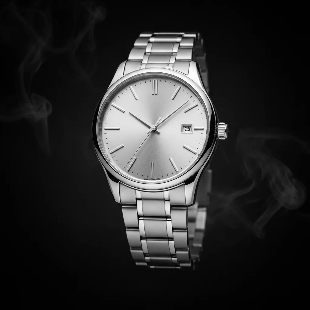 Clean watch photo after AI text removal