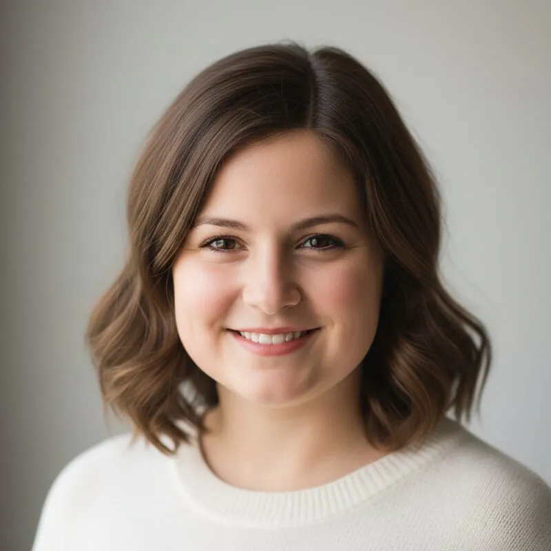 AI-generated younger portrait for photo studios
