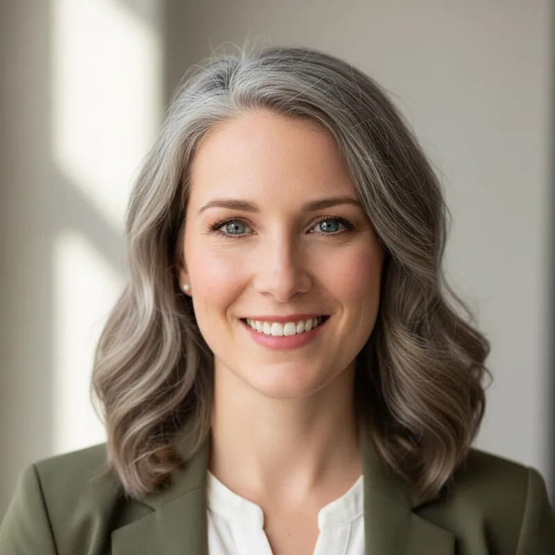 AI-generated older version of a person